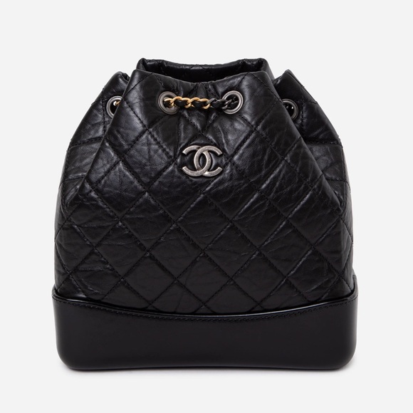 CHANEL Handbags - Pre-Owned CHANEL Black Quilted Gabrielle Backpack